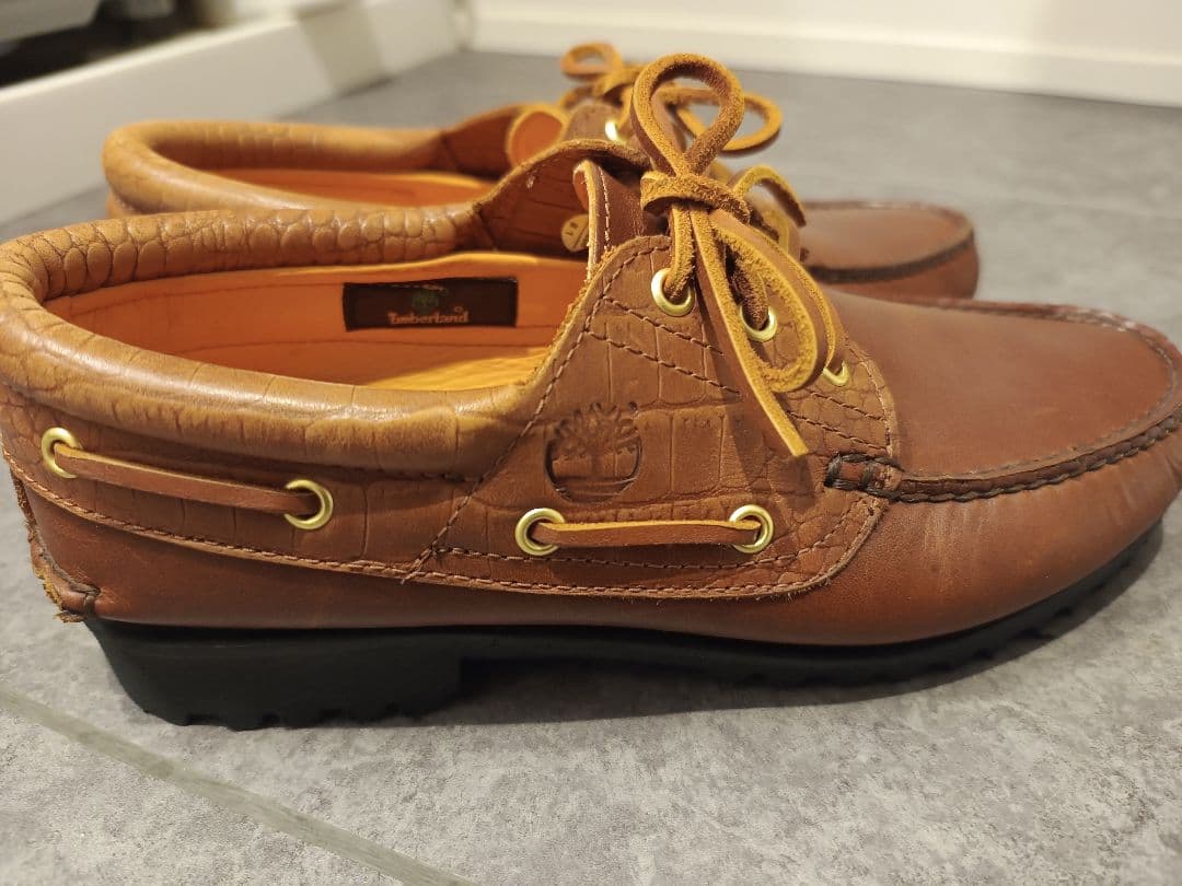 ティンバーランド　ユナイテッドアローズ別注　ブラウン レザー デッキシューズ