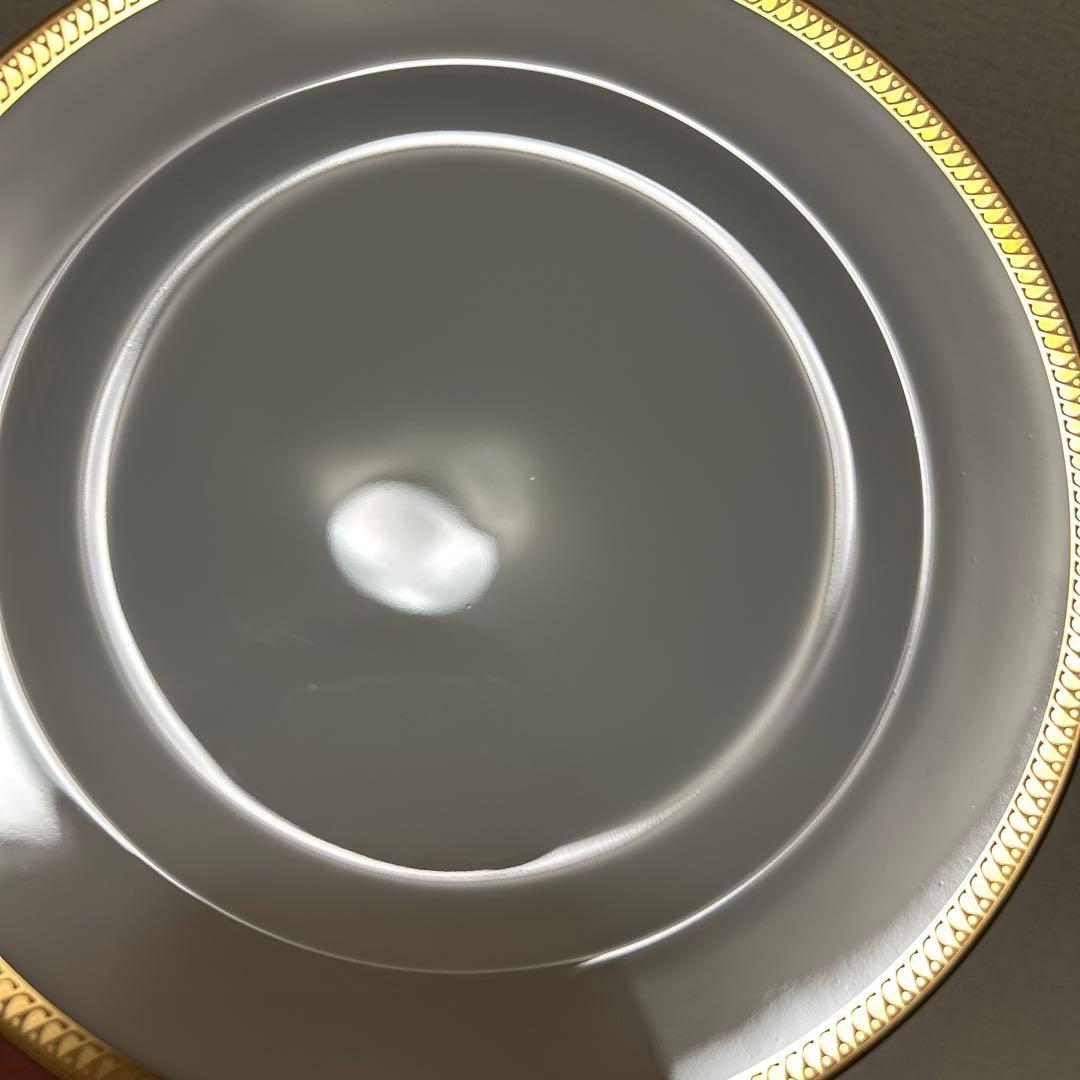 大倉陶園　片葉金蝕　デザートプレート　20cm 未使用　金彩