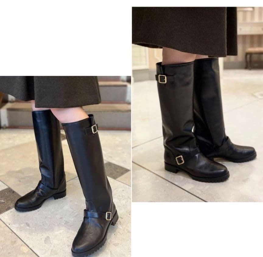 ☆新品未使用☆ NEBULONI E. ネブローニ　フラットロングブーツ