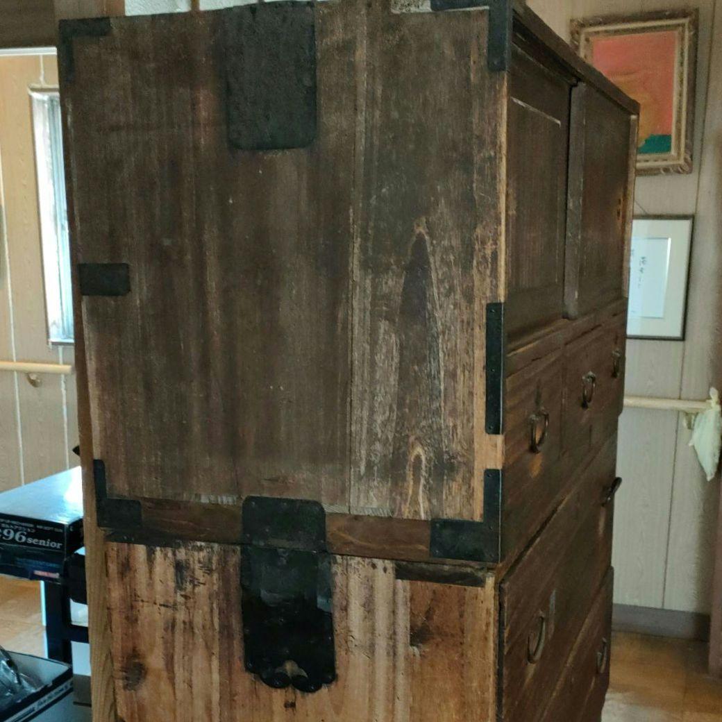 桐タンス　３分割　レトロ