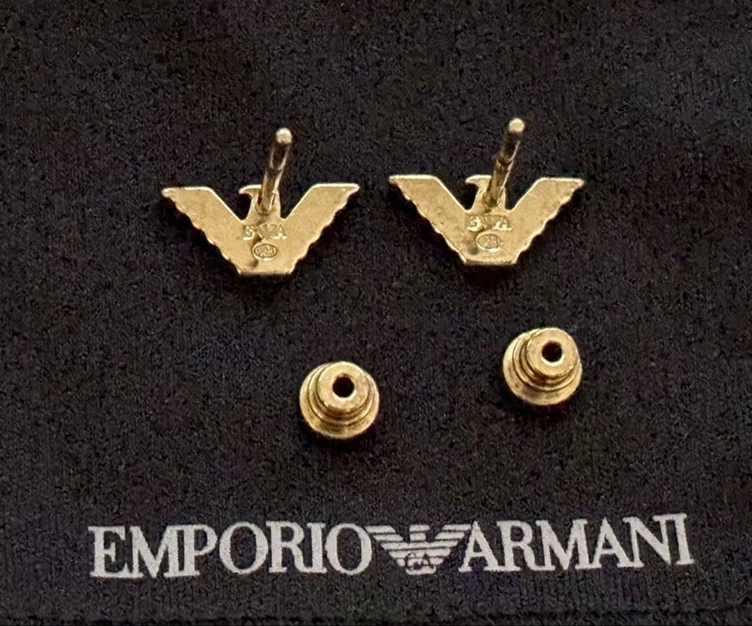★エンポリオアルマーニ★イーグルロゴ★スタッドピアス★