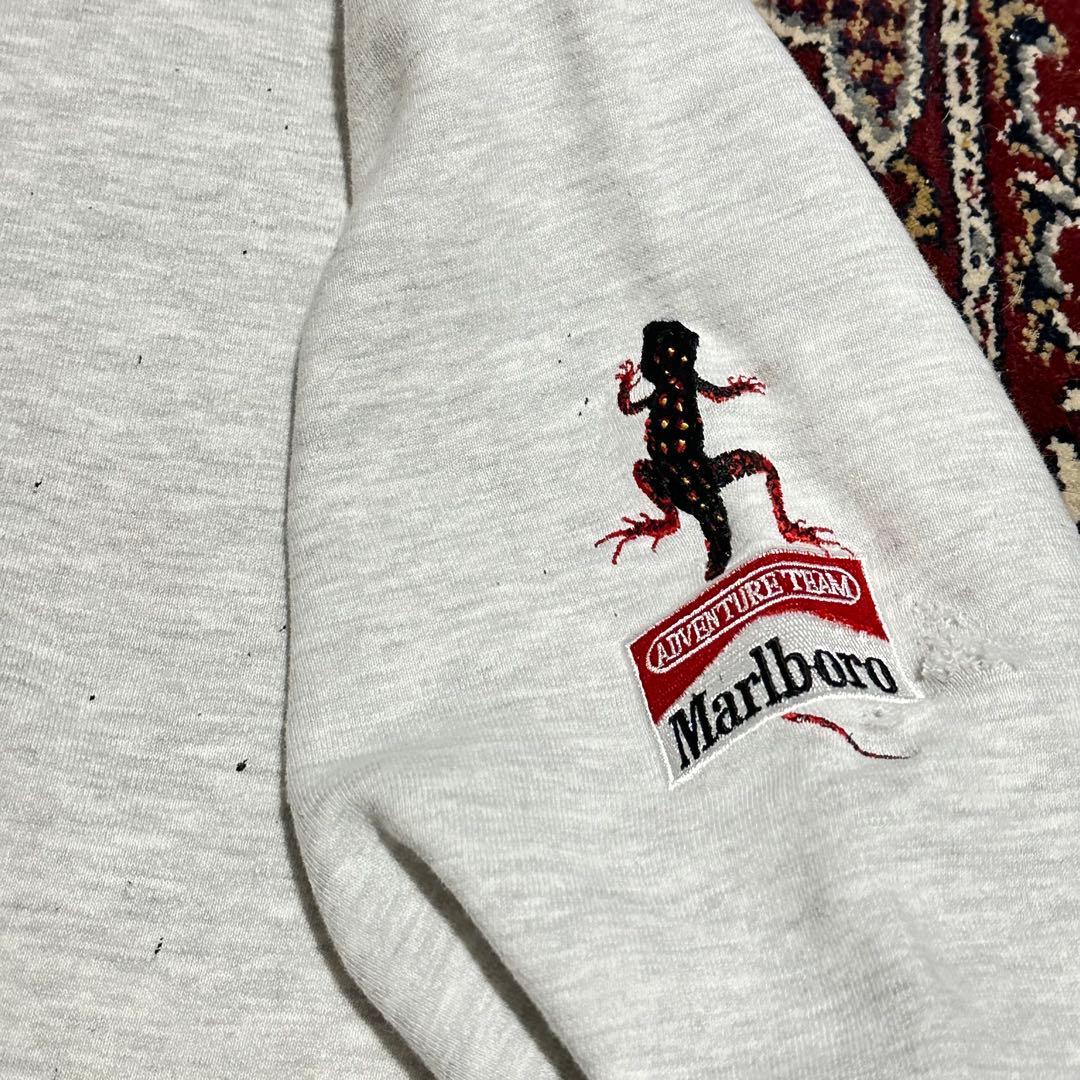 90s Marlboro Lizard ボロ ダメージスウェット L マルボロ