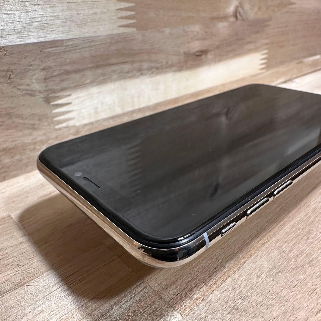 【美品】iPhoneX 本体 シルバー／SILVER 256GB SIMフリー