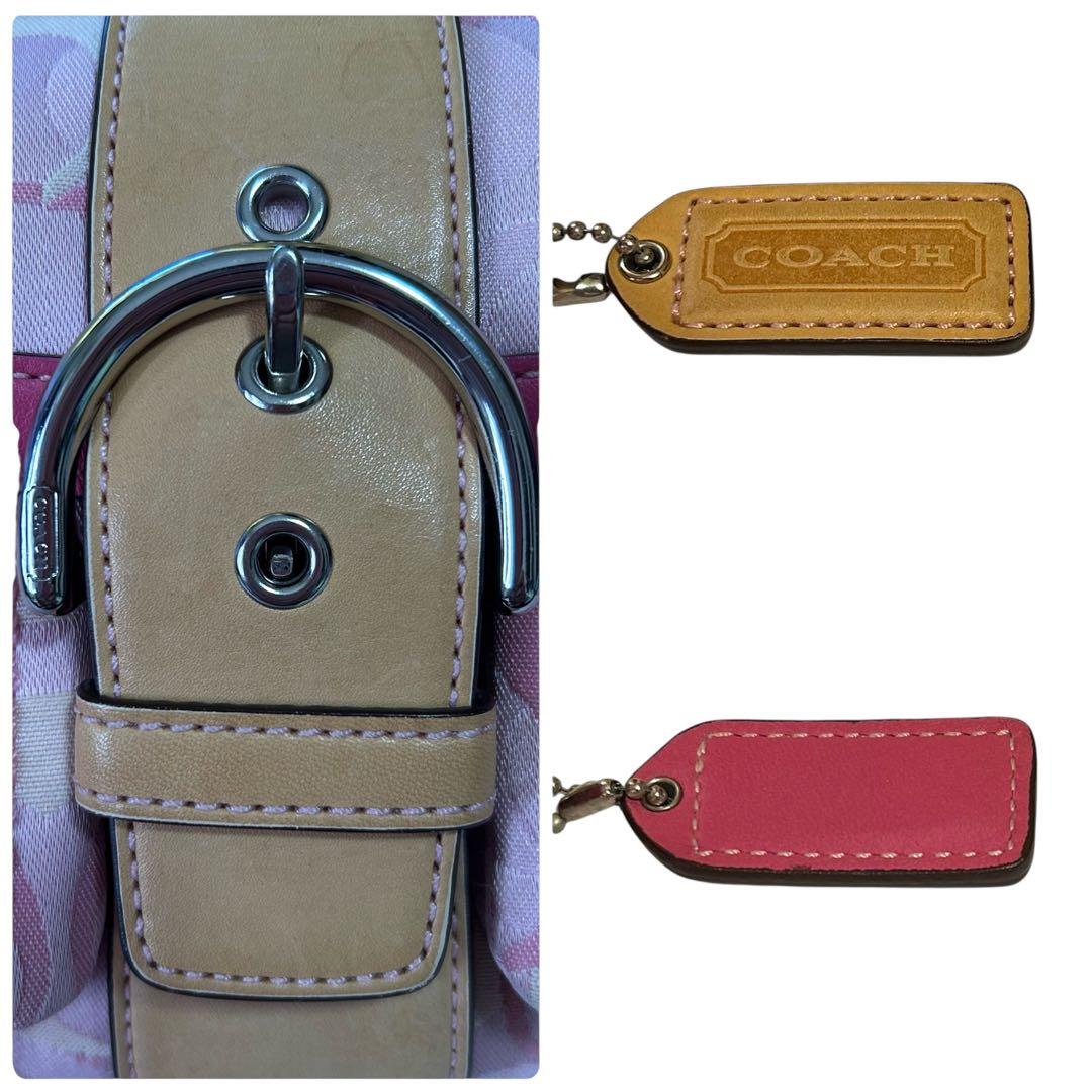 COACH ソーホー ショルダーバッグ シグネチャー キャンバス レザー 斜め掛