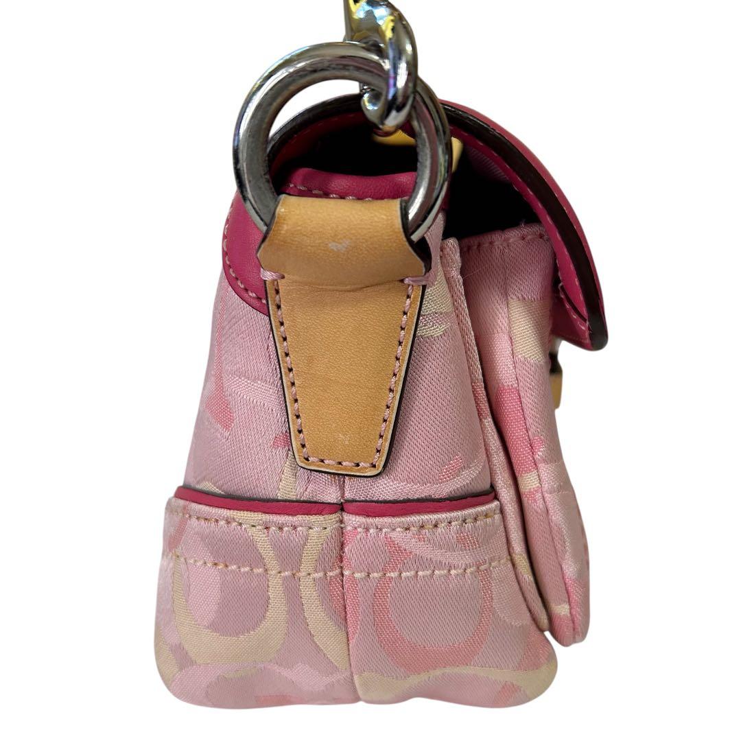 COACH ソーホー ショルダーバッグ シグネチャー キャンバス レザー 斜め掛