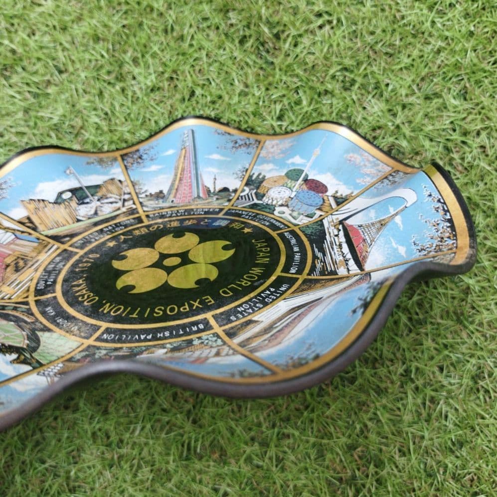 EXPO70 大阪万博 記念品 絵皿 当時物