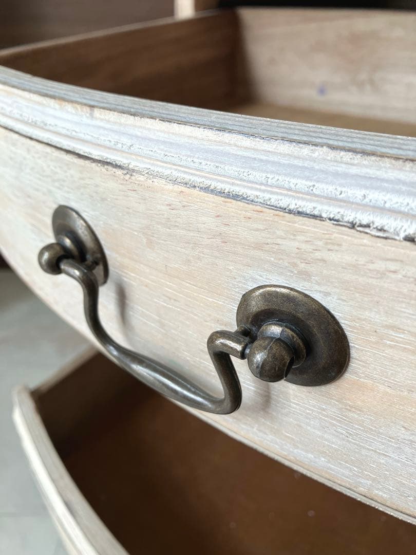 木製 3段 チェスト シャビーシック