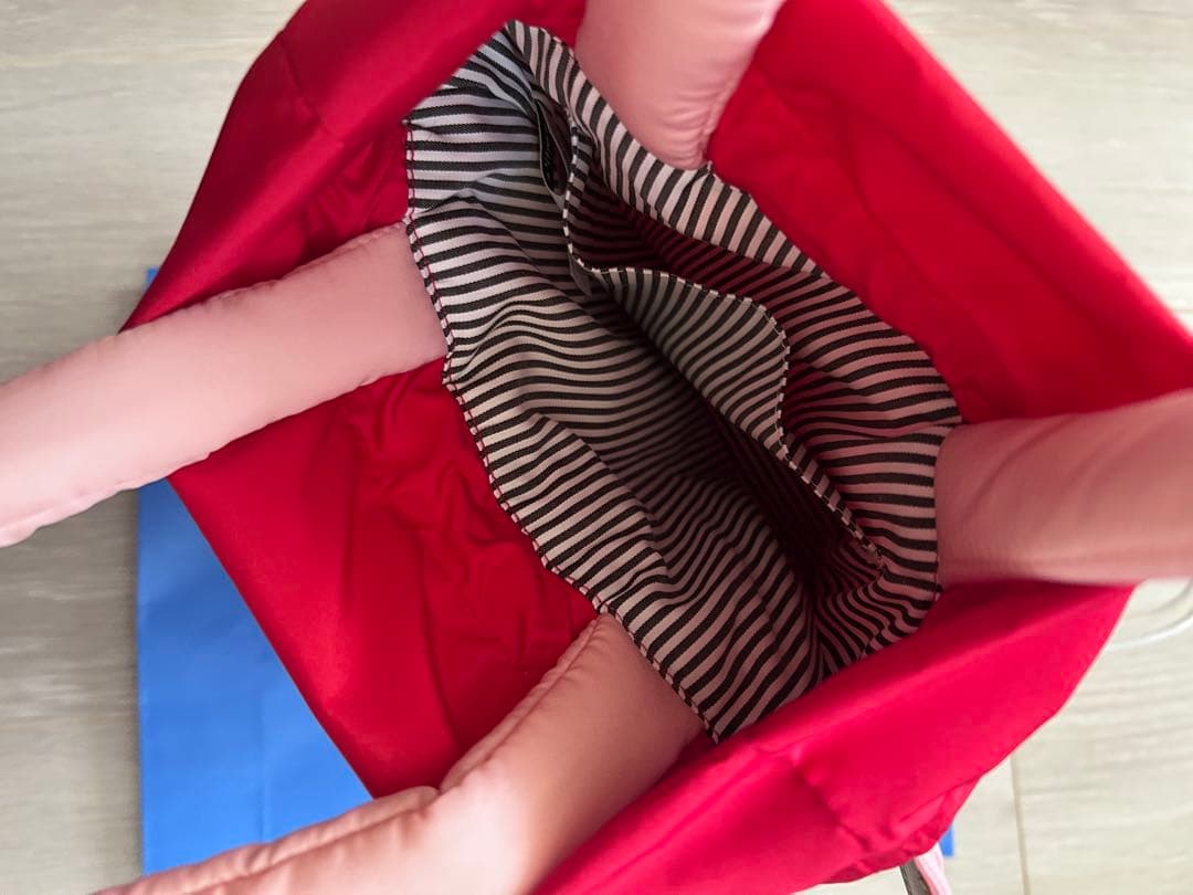 新品未使用 ファミリア巾着バッグ バレンタイン 完売カラー