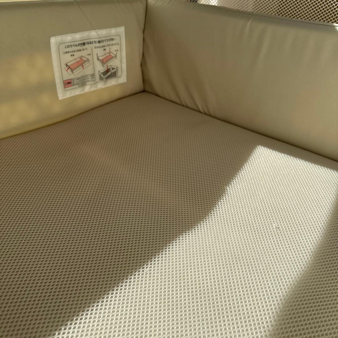 ココネルエアーAB ホワイトグレー ベビーベッド Aprica アップリカ