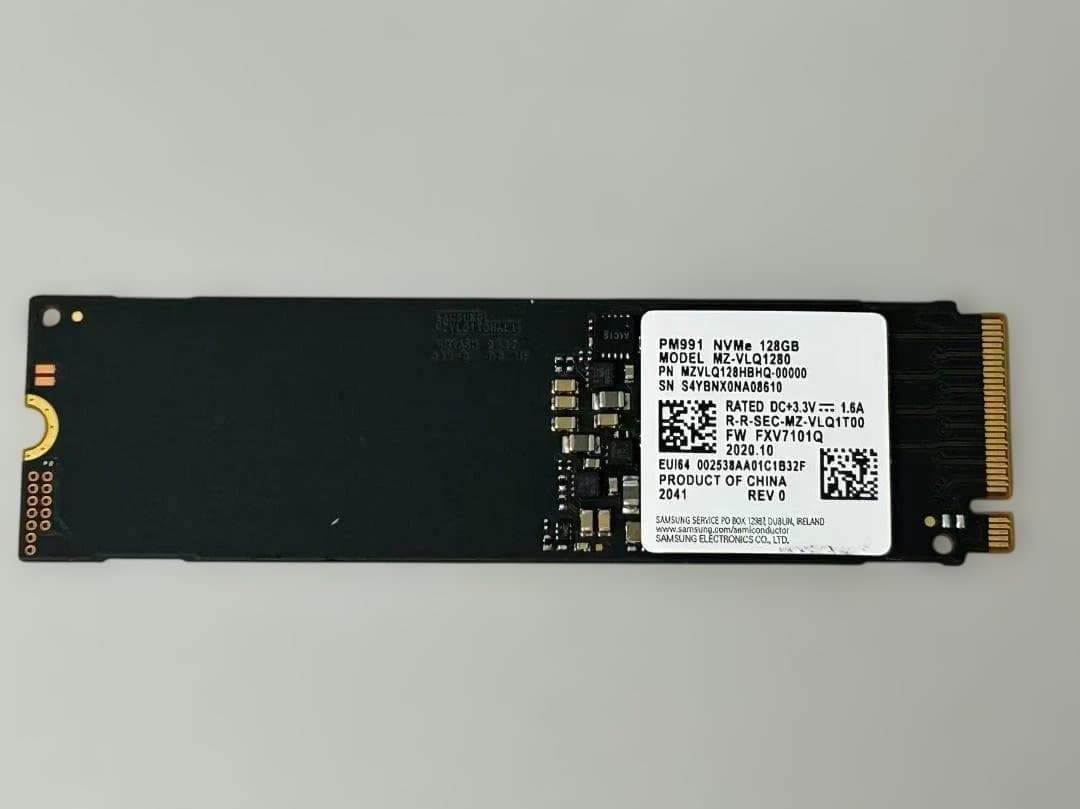 Samsung NVMe 128GB M.2 SSD 完全初期化済 10枚セット