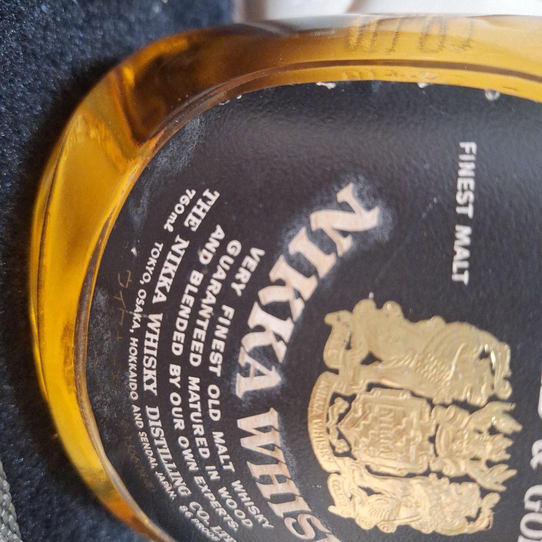 最終値下げ　未開栓ニッカウイスキー　gold&gold　騎士　レトロ　古酒　希少