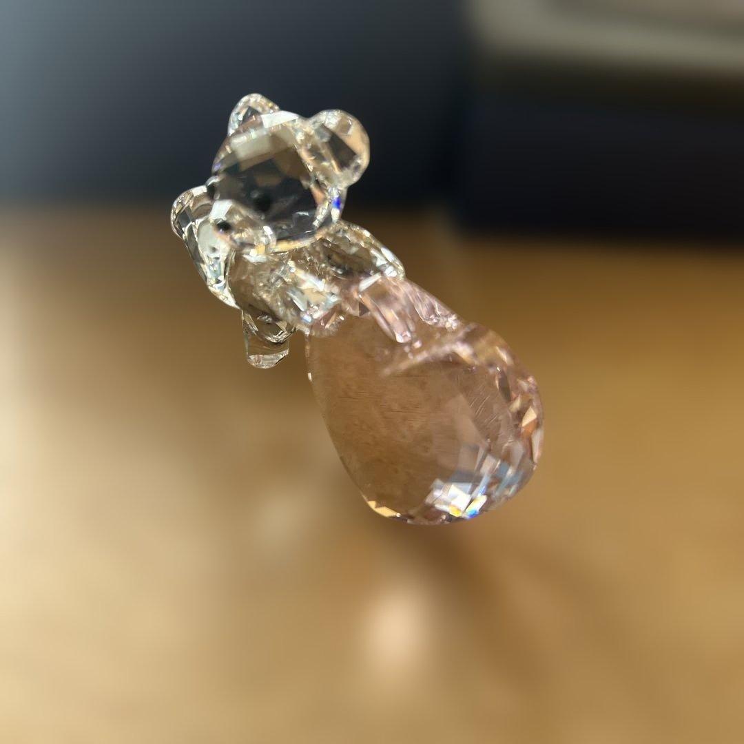 Swarovski クリスタル クマとハート 置物