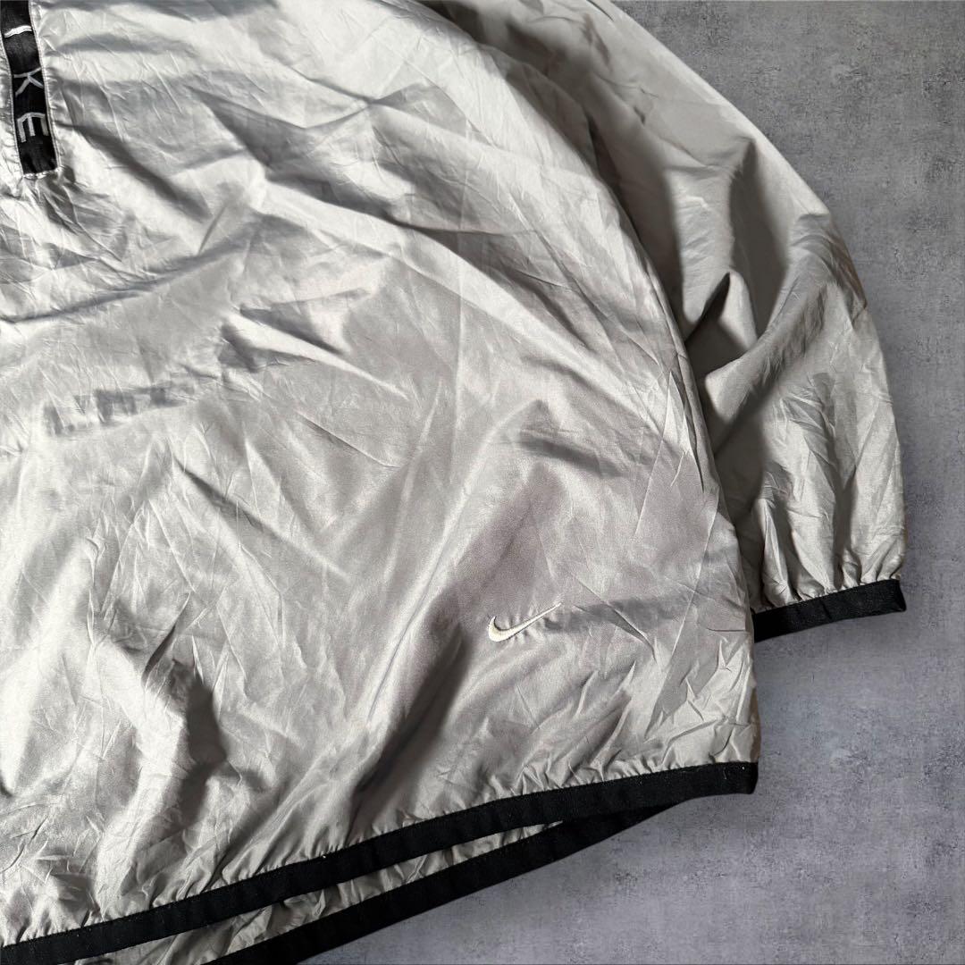 248古着00年代NIKEナイキハーフジッププルオーバー刺繍口ゴスウッシュ元ネタ