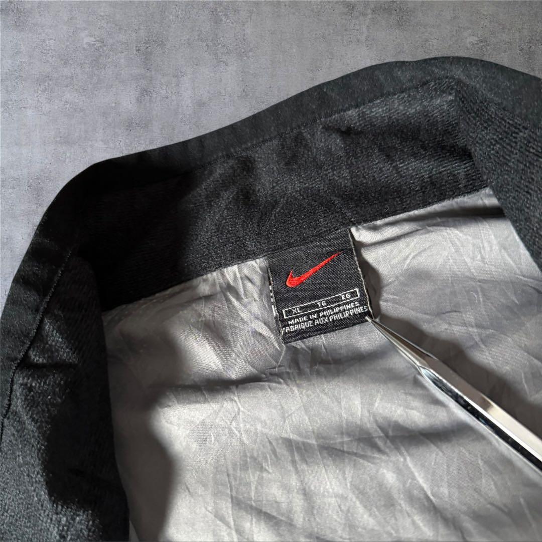 248古着00年代NIKEナイキハーフジッププルオーバー刺繍口ゴスウッシュ元ネタ