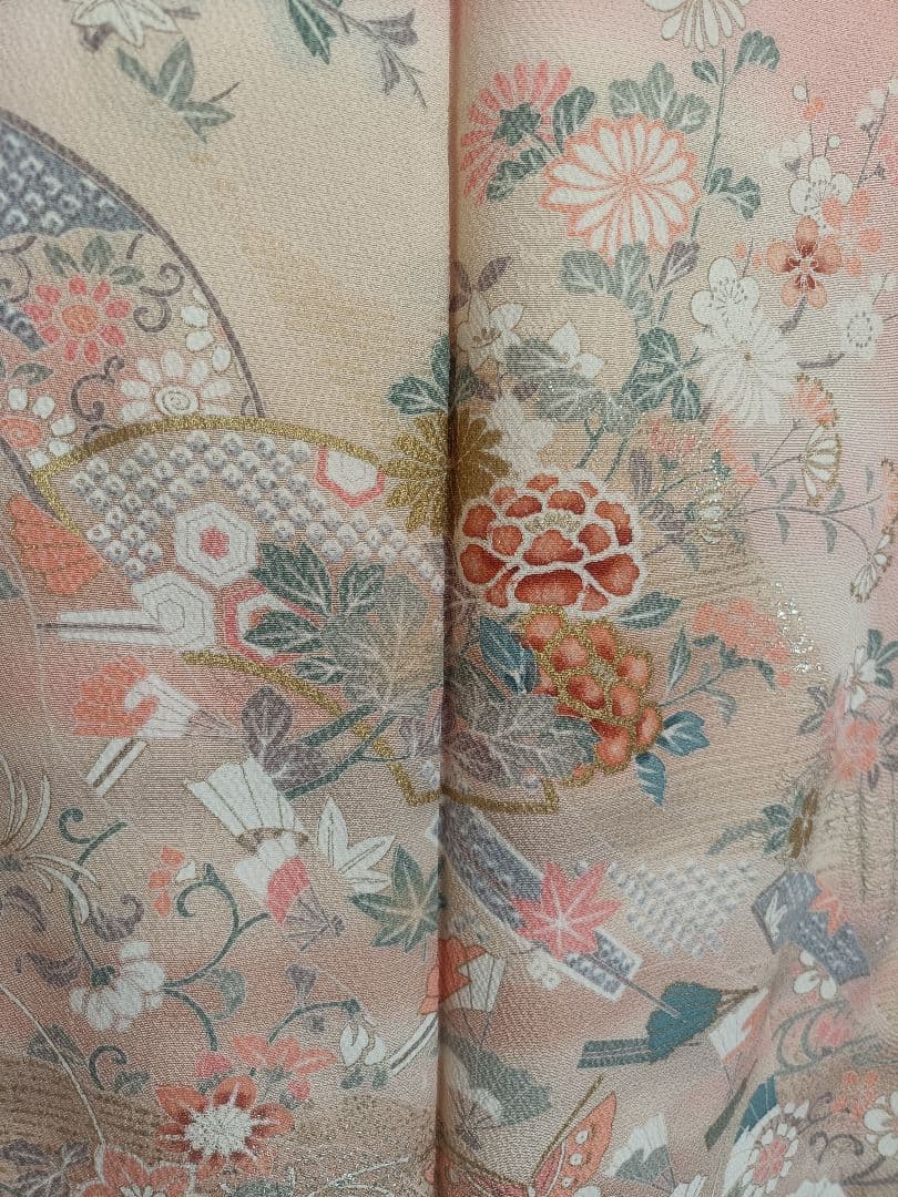 正絹訪問着　フルセット4点　卒業式　入学式　宮参り　七五三