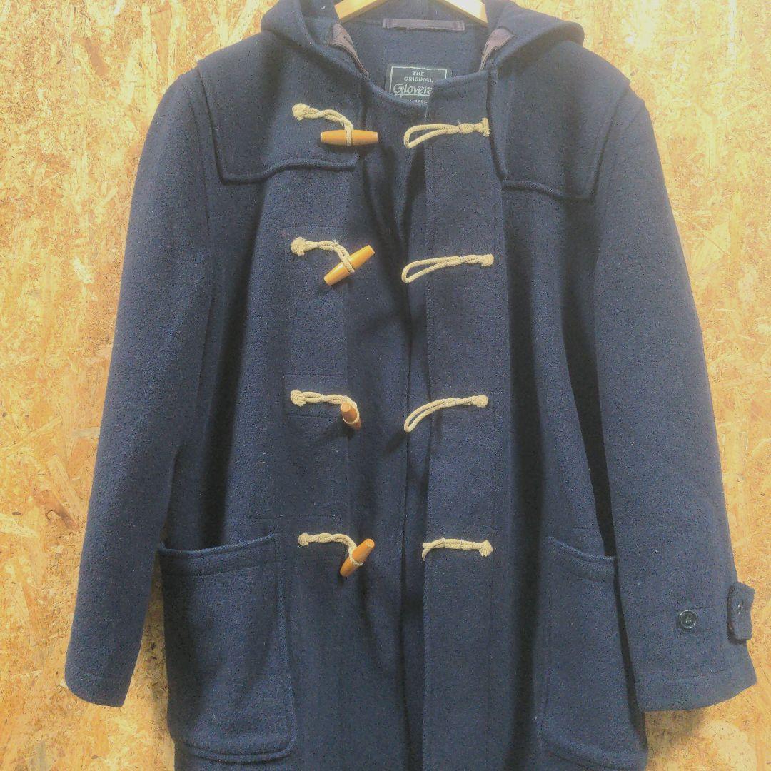 メンズ　古着　gloverall グローバーオール　ネイビー　ダッフルコート　М