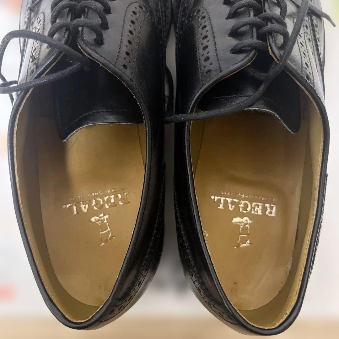 ☆専用☆ ほぼ未使用REGALウイングチップA915334 25.5cmブラック