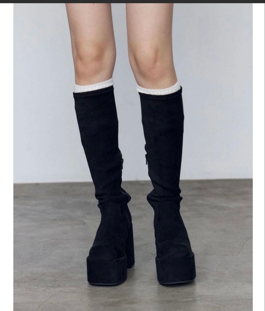 EMODA エモダ バルキープランプフィットブーツ スエード L