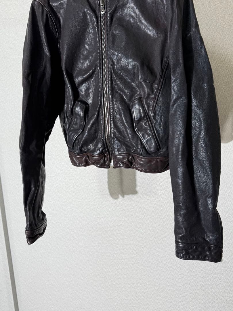 ドルチェ&ガッバーナ シングルライダースジャケット レザージャケット