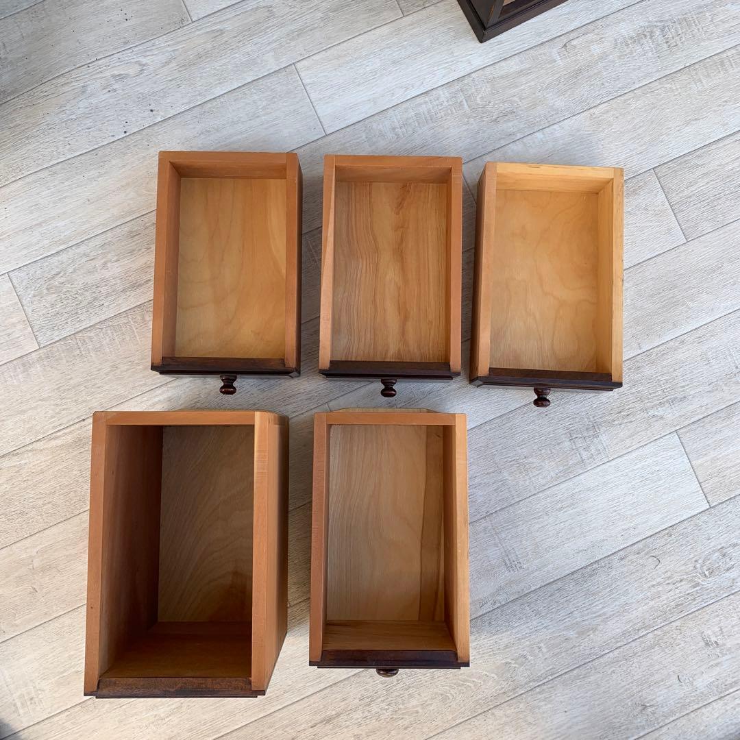 彫印あり　松本民芸家具　小引き出し　小物入れ　収納