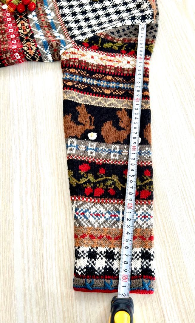 最安値お値下！美品PINK HOUSE苺モチーフカーディガン・クリーニング済