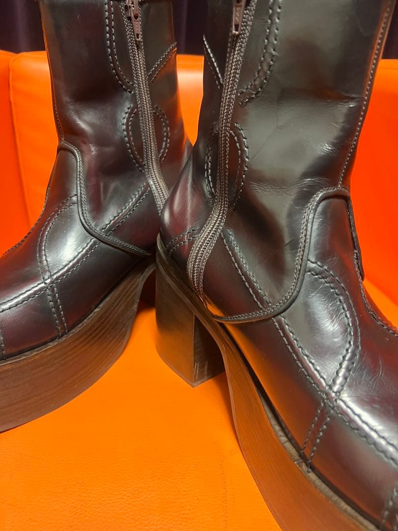 whoop-de-doo フープディドゥ　厚底ヒール　ワイン　アーカイブ