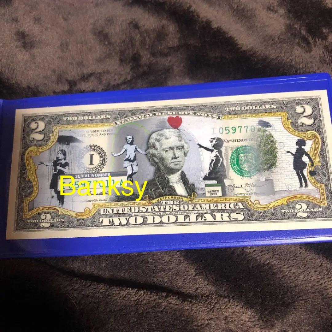 Banksy バンクシー　バルーンガールと猿の議会　紙幣