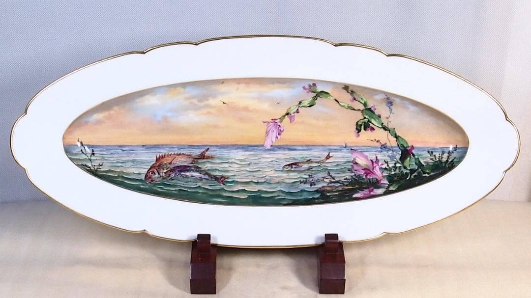 【激レア】H&C アビランド リモージュ 飾り皿/プレート フランスアンティーク