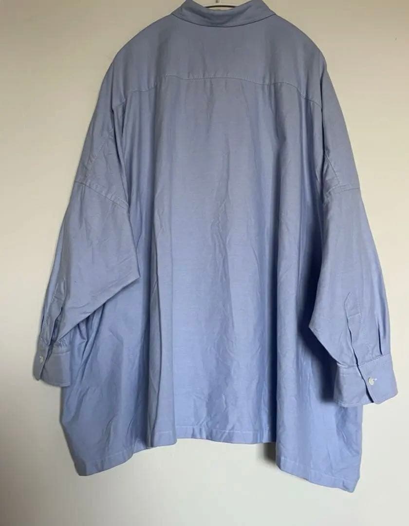 Plage 25秋冬 Light OX Poncho シャツ サックスブルー