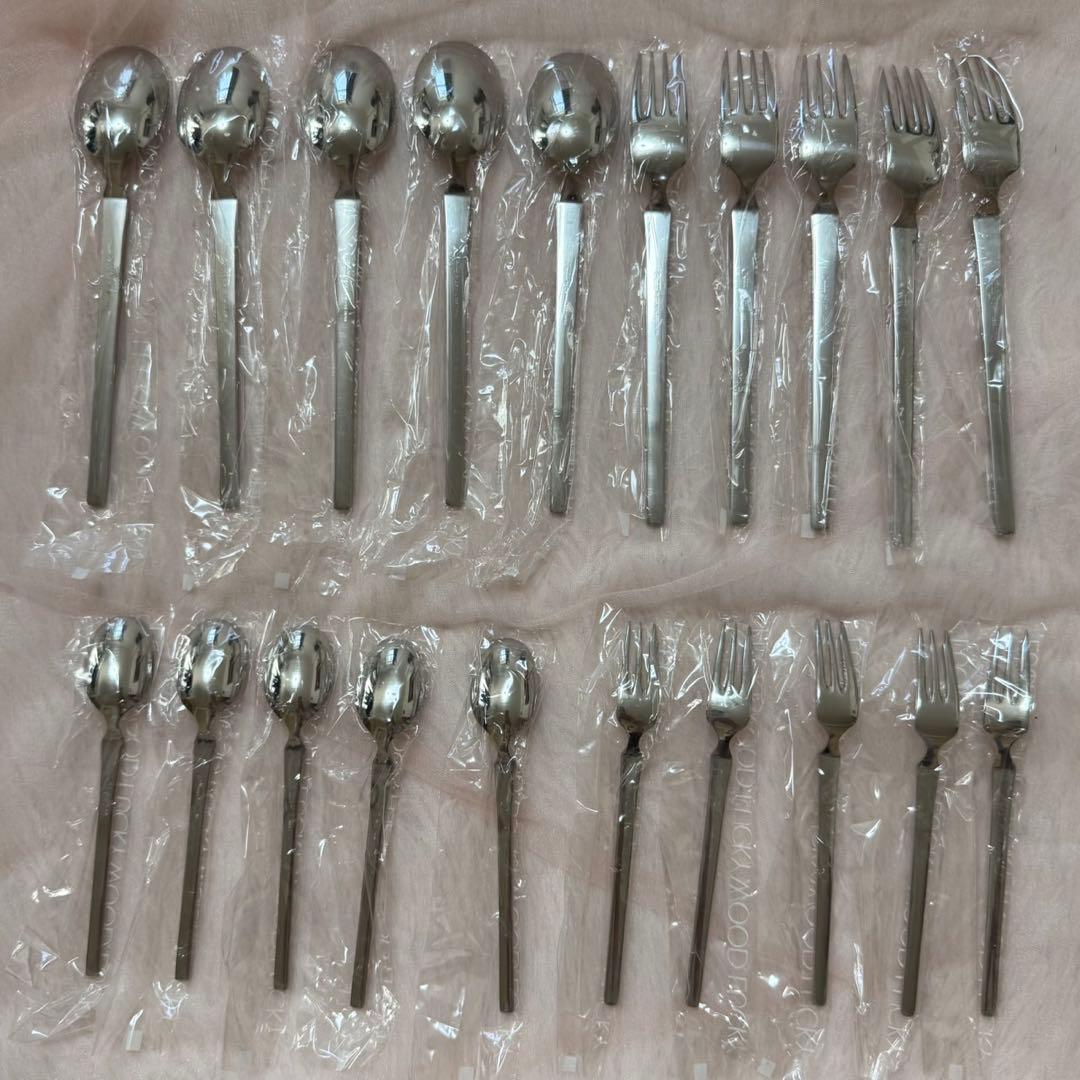 レア　ラッキーウッド LUCKY WOOD 18-12 カトラリー 20本
