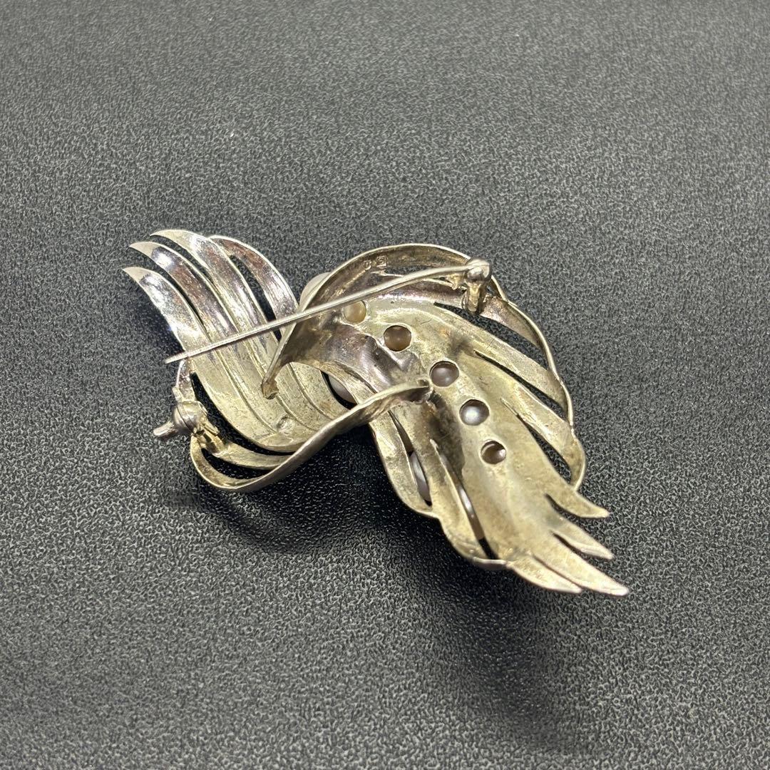 TASAKI タサキ アコヤ真珠 ブローチ 11連パール シルバー