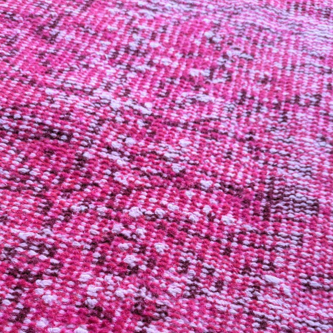 116×184 オーバーダイピンク　トルコヴィンテージラグ