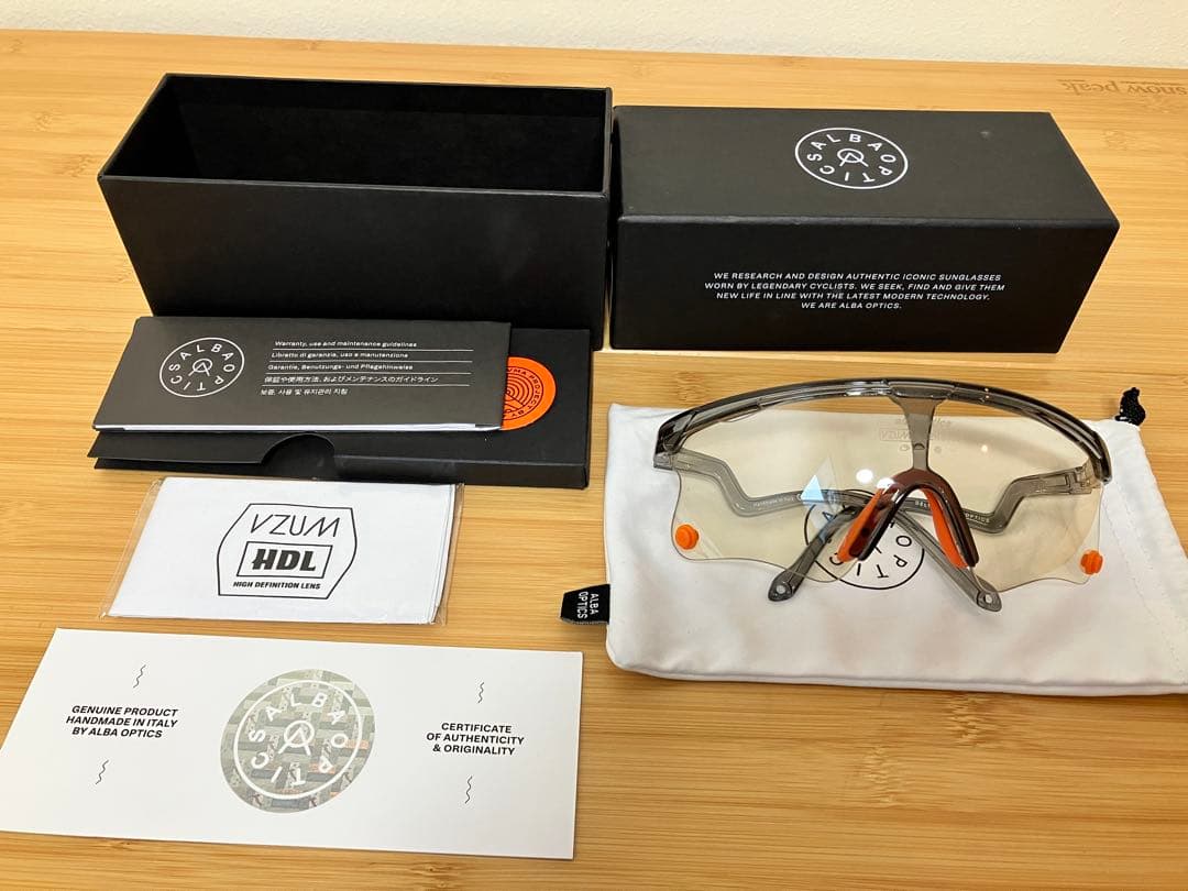 アルバオプティクス　ストラトス　イエローレンズ、デルタ調光レンズセット