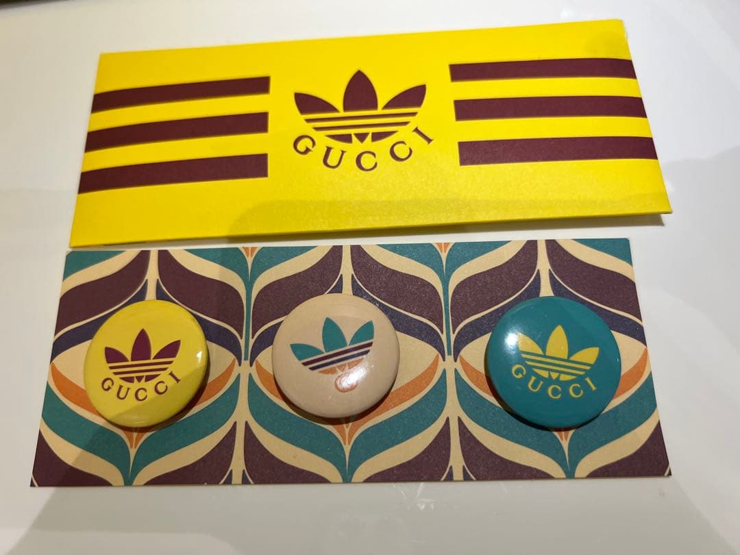 GUCCI グッチ　adidasコラボ　帽子　ハット M58センチ　箱バッチ付き