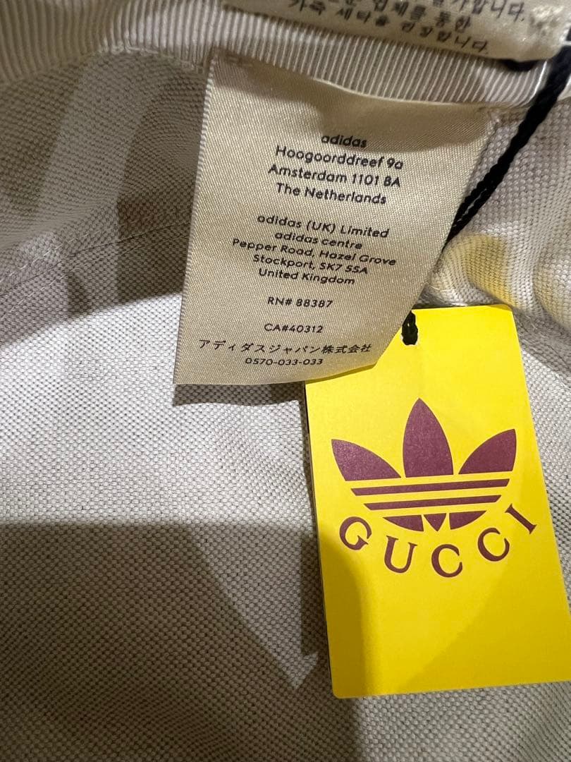 GUCCI グッチ　adidasコラボ　帽子　ハット M58センチ　箱バッチ付き