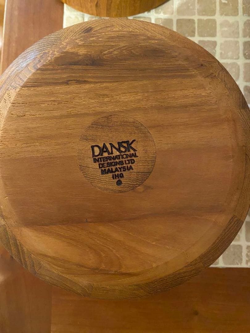 値下げ中‼️DANSK ダンスク　木製マレーシア製　チーク サラダボウル３点セット