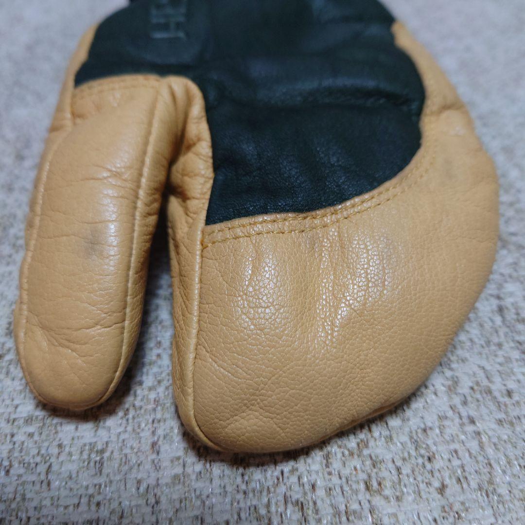 Hestra 3-Finger Full Leather short グローブ