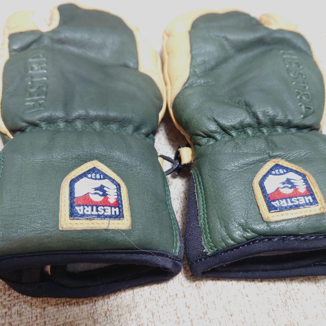 Hestra 3-Finger Full Leather short グローブ