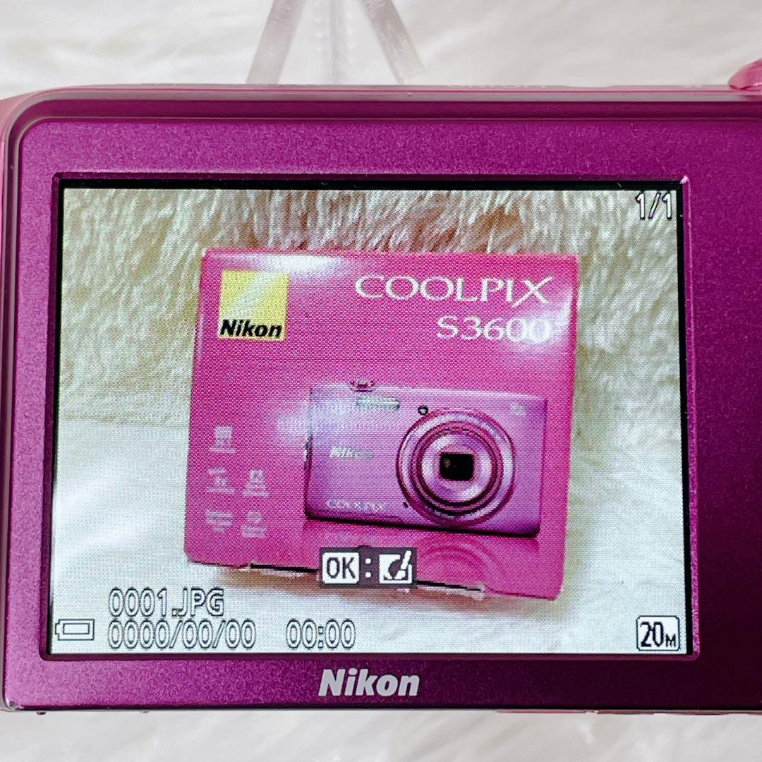 【✨極美品✨】Nikon COOLPIX S3600 【✨付属品完備✨】