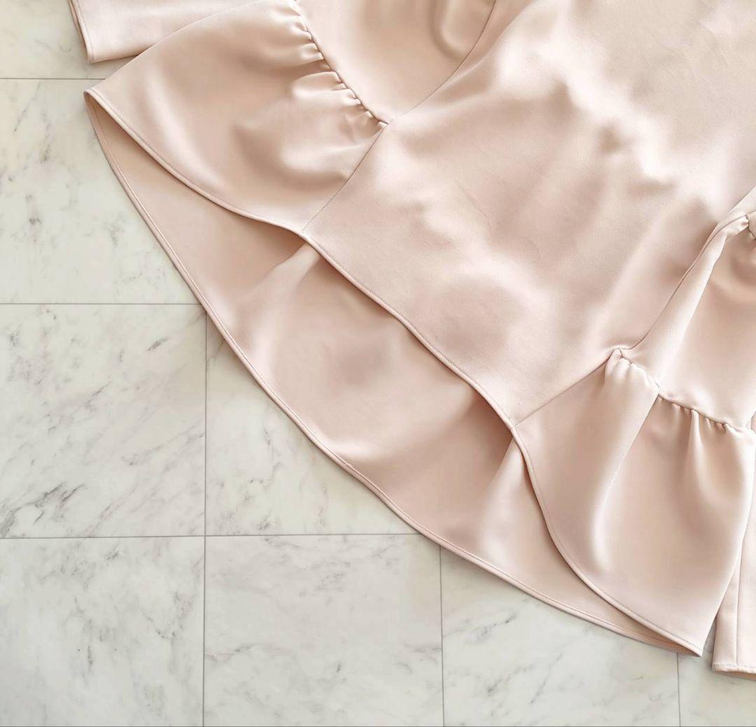 レアカラー ヨーコチャン バックティアード 長袖 ブラウス ピンク