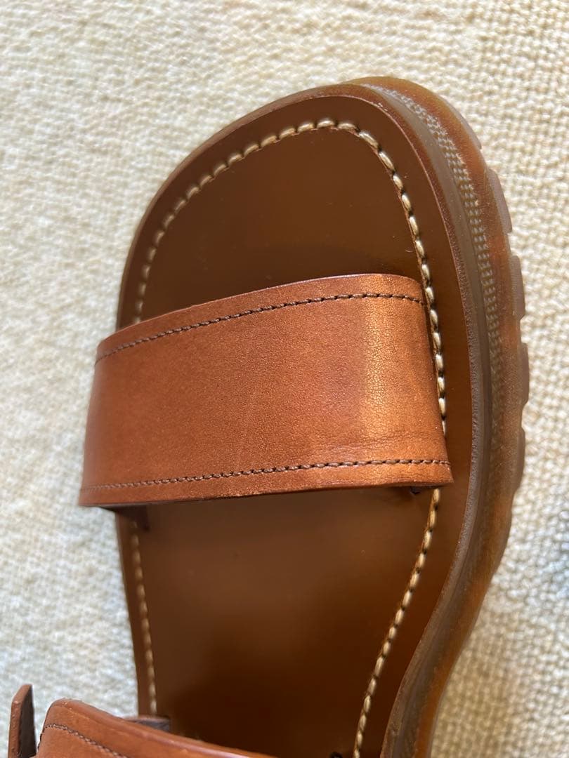 totomini  CELINE ブラウンレザーサンダル