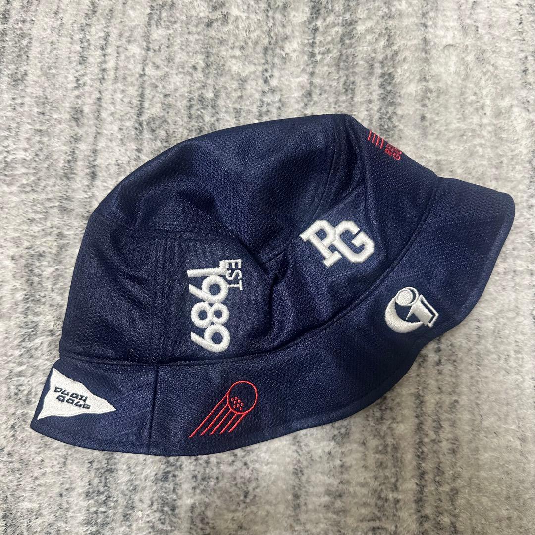 新品・未使用✨PEARLY GATES ユニセックス バケットハット ネイビー