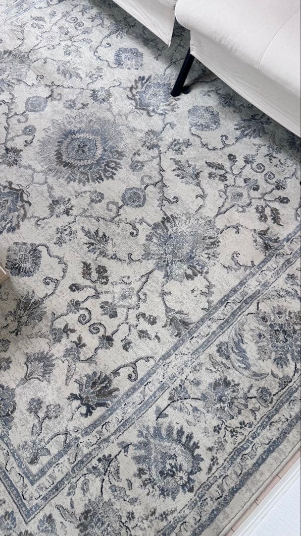 ueno【ラグ】ペルシャ　正方形　200×200cm アイボリー