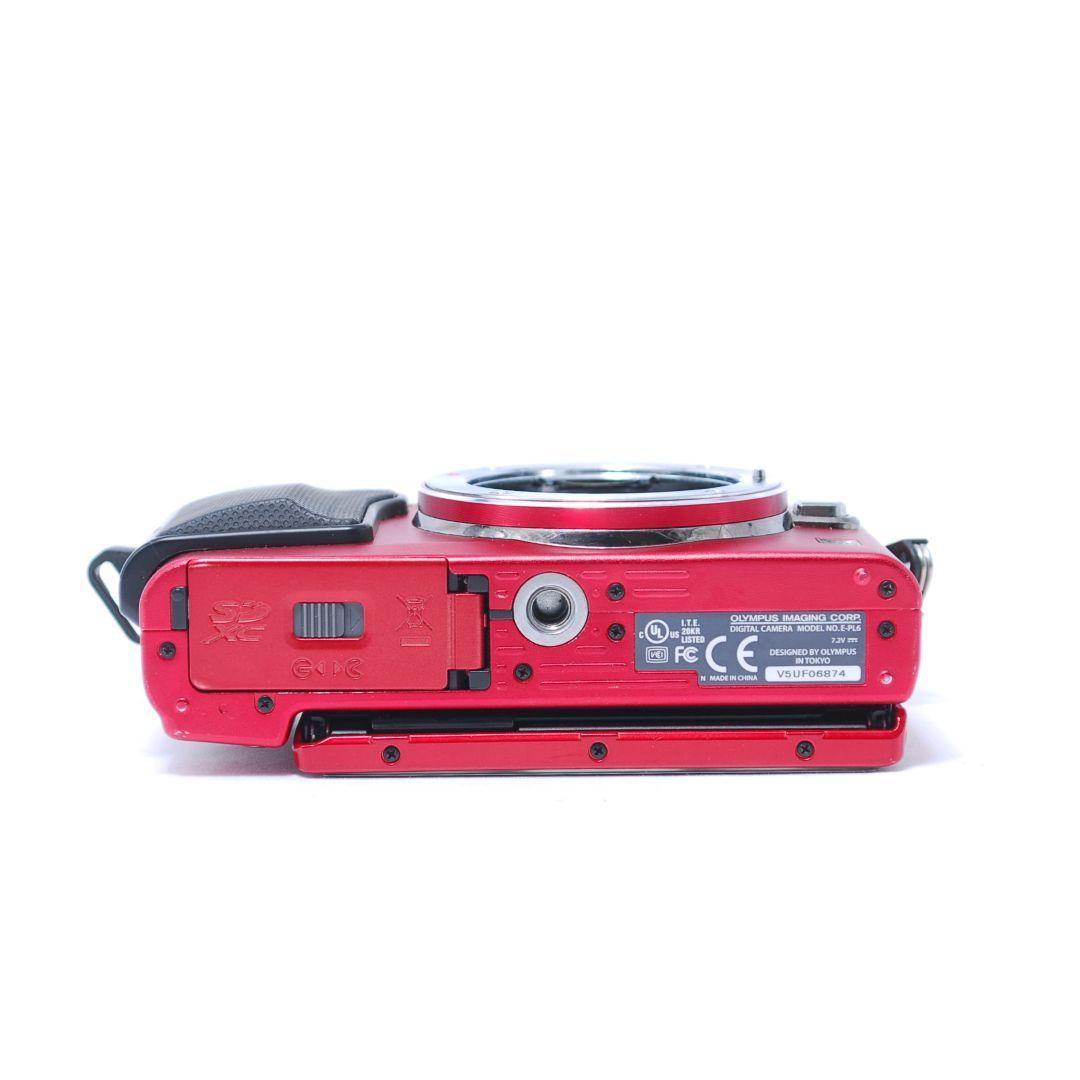 ❤即購入1000円OFF❤ オリンパス PEN E-PL6 REDレンズキット