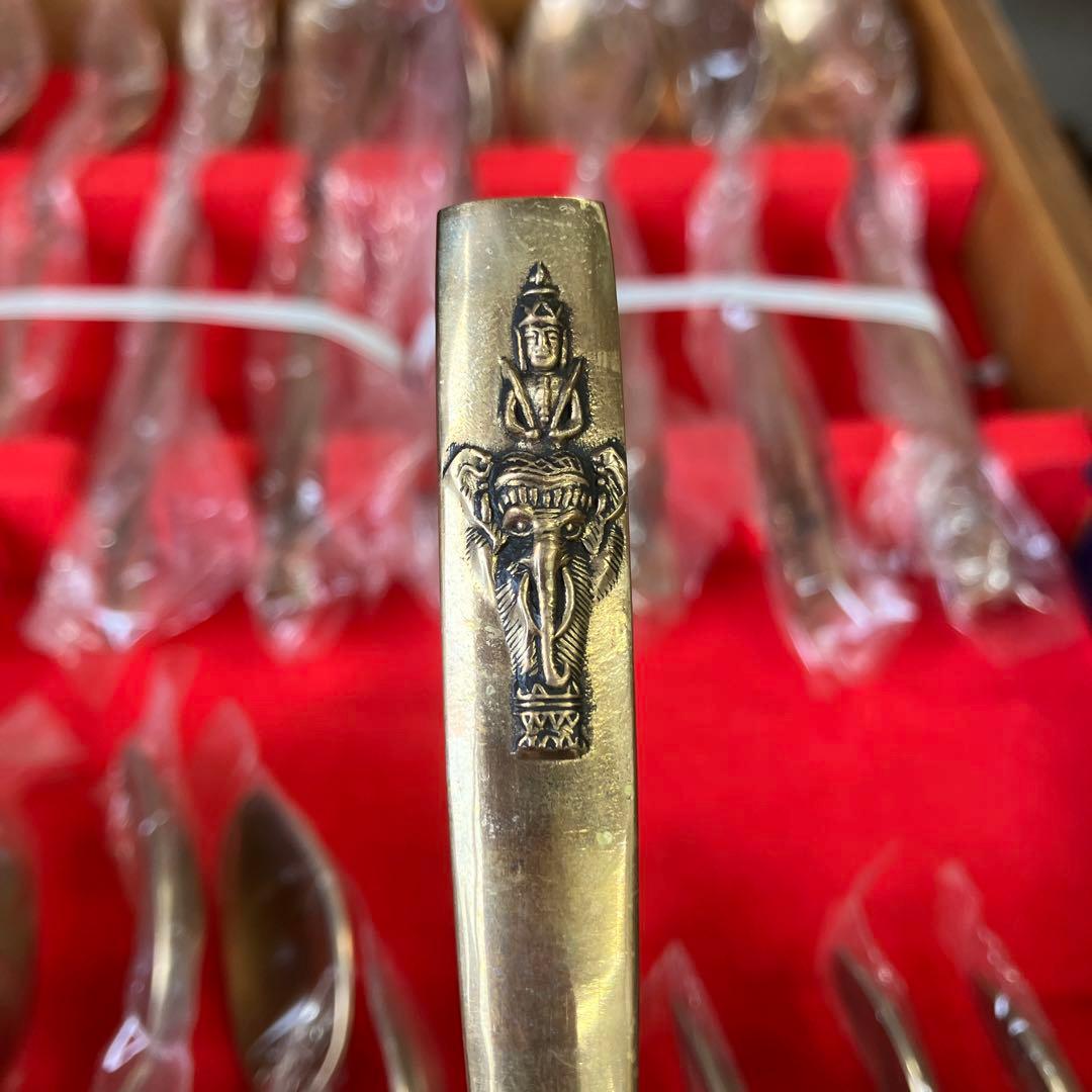 希少　入手困難　ヤップ・クイ・キー　ヴィンテージ　ブロンズ　カトラリーセット