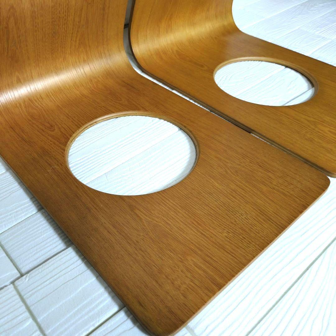 ◎美品◎　天童木工　曲げ椅子　座椅子　2脚セット