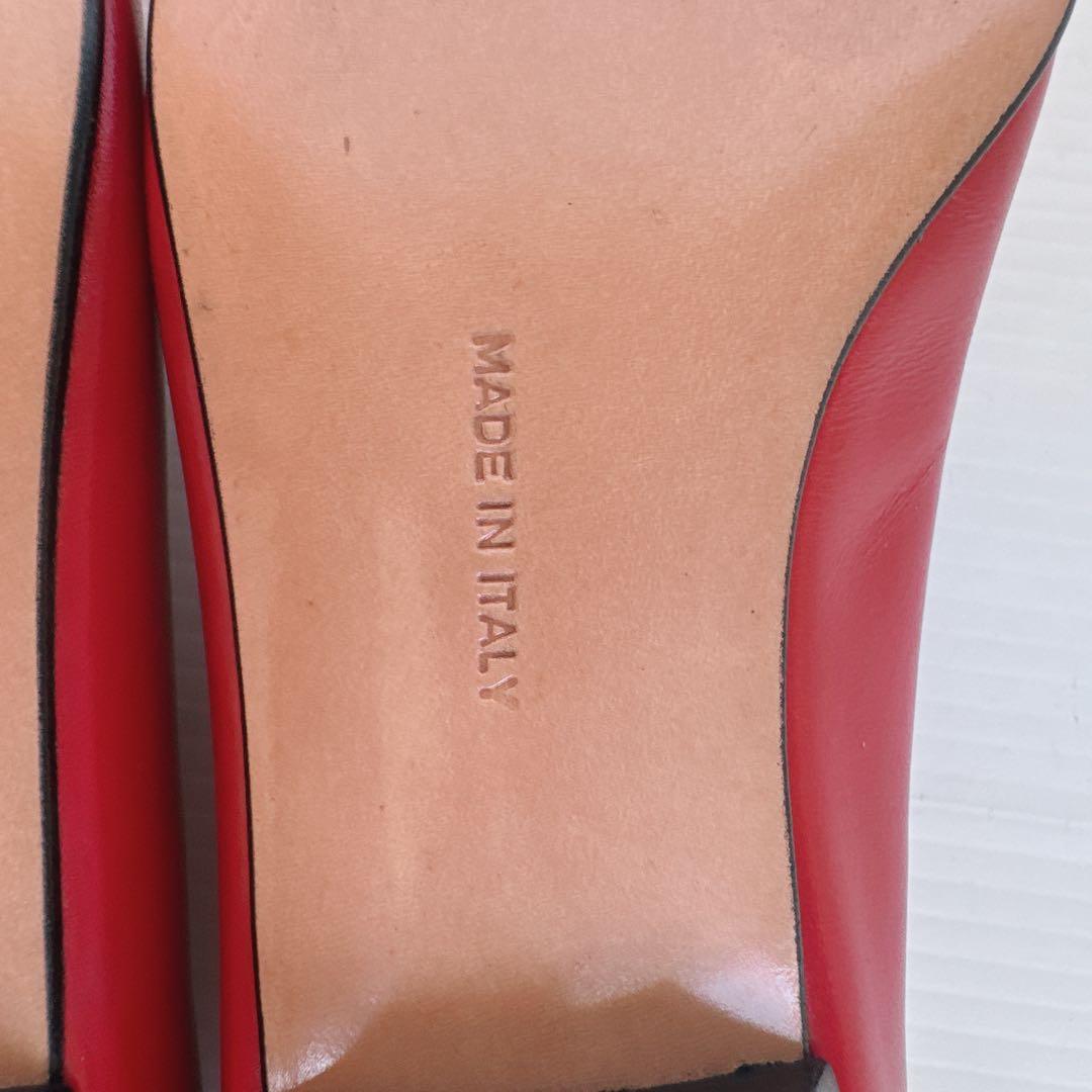 サルヴァトーレフェラガモ　リボン　パンプス　バレリーナ　フラットシューズ　6C