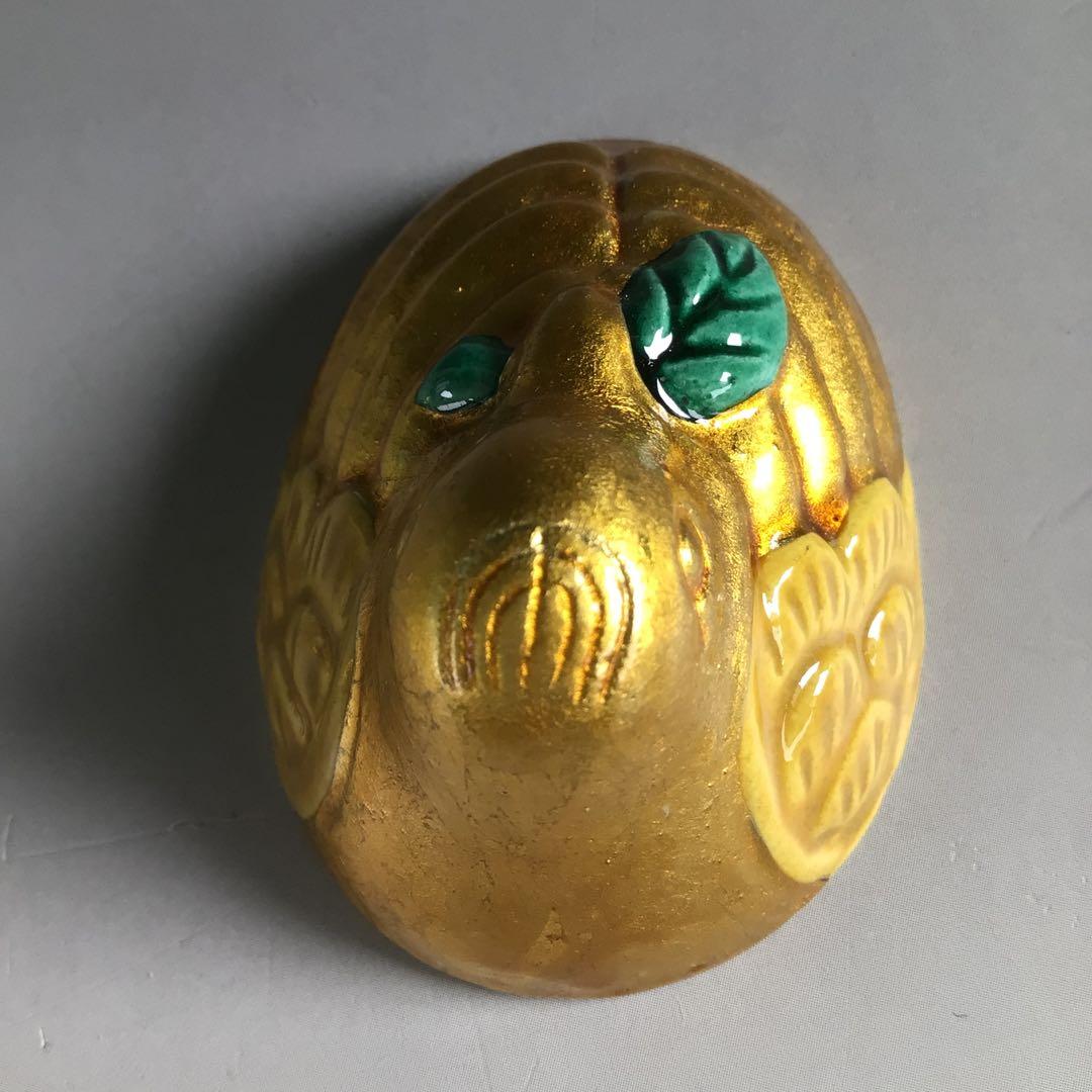 Ｒ７２５　香合　『中村翠嵐造』『交趾白檀』『花喰鳥香合』　共箱　茶道具