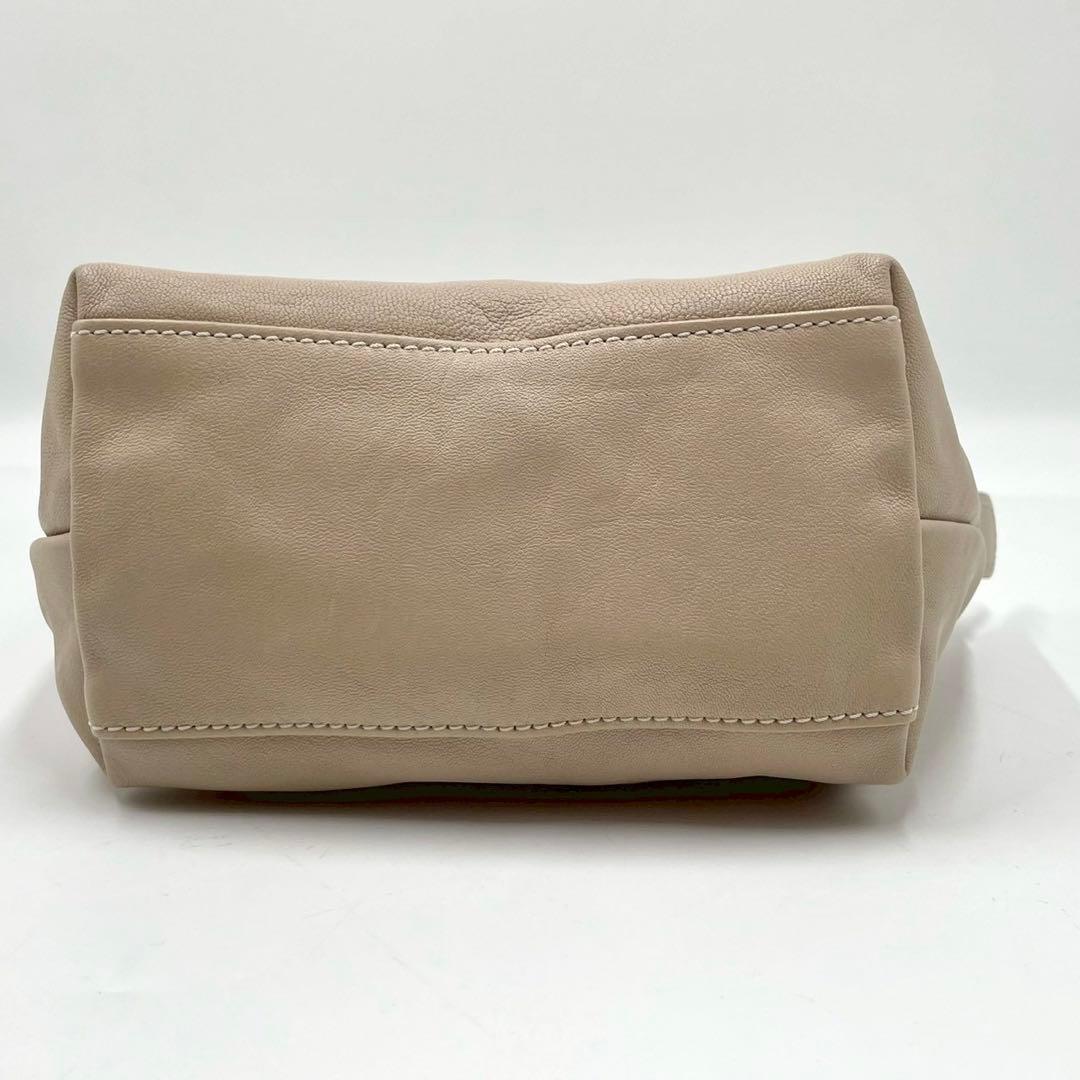 【未使用に近い】 Longchamp 限定品 2way ショルダーバッグ レザー