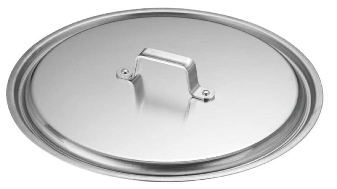 de BUYER向い手付き鉄フライパン45cm & 遠藤商事アルミ蓋42cm用